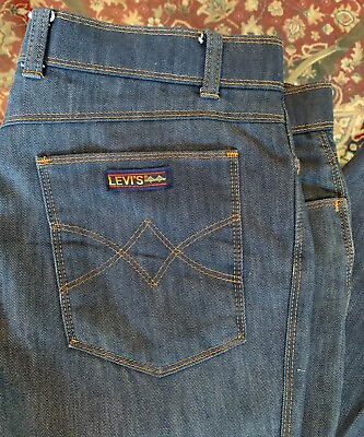 #ad VTG Men#x27;s 38x30 Levi#x27;s sportswear Action slacks rainbow bridge label blue jeans $18.00