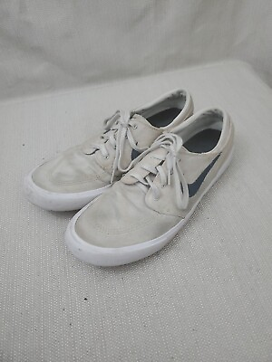 #ad Nike Stefan Janoski Sneakers Mens 11 White Suede Lace Up Low Top Shoes FLAWS $15.99