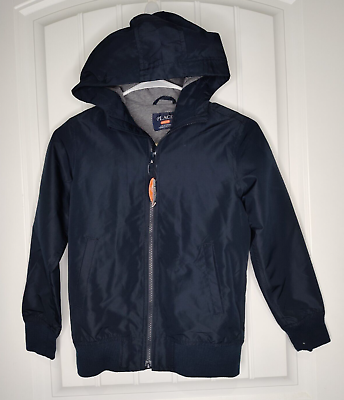 #ad The Childern#x27;s PLACE Boys Windbreaker Jacket size M 7 8 Navy Water Resistant NEW $14.10