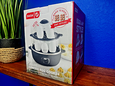#ad DASH Deluxe Rapid Egg Cooker for Hard Boiled Poached Scrambled Eggs Omelets $22.95