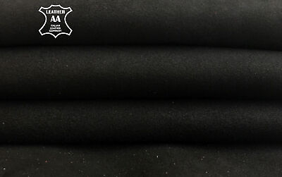 #ad Soft Black Suede Genuine Velour Type Lambskin 0.8mm 2oz COAL BLACK 98 $35.65