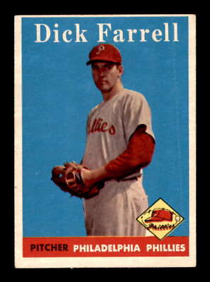 #ad 1958 Topps #76 Dick Farrell VG VGEX RC Rookie Phillies 553924 $157.50