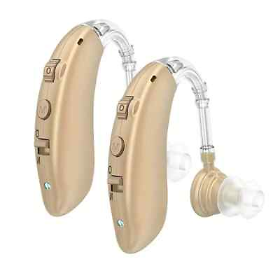 #ad 1 Pair Of Digital Hearing Aid Severe Loss Rechargeable Invisible BTE Ear Aids us $32.89