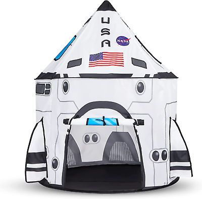 #ad Spaceship Playhouse Tent for Kids Pop Up Rocket Ship Play Tent Space Toy $40.10