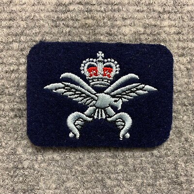 #ad ROYAL AIR FORCE No.2 DRESS BLUES PTI CROSSED SWORDS QUEENS CROWN ARM PATCH RAF $6.32