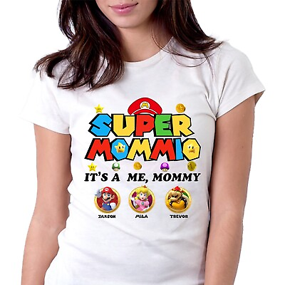 #ad Custom Super Mommio Mario Happy Mothers Day Shirt Super Mommio Shirt $16.99
