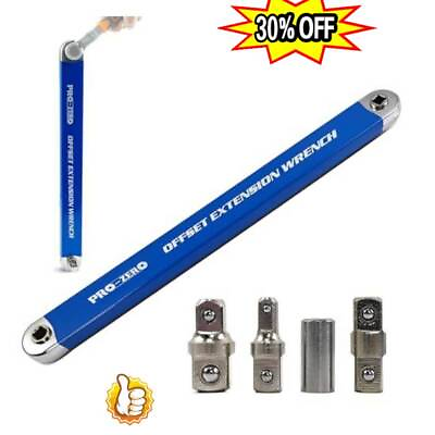 #ad 3 8quot; Offset Extension Wrench 15quot; Impact Ready Socket Wrench Tool With 1 4quot; 3 8quot; $20.89