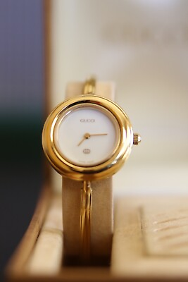 #ad Authentic Gucci Watch REGULAR GOLD Ladies Interchangeable Bezels 1100L 11 12.2 $425.00