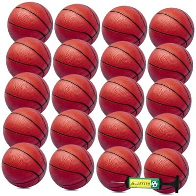 #ad 40Pcs 6quot; Inflatable Mini Basketball Balls Bulk Inflatable Small Coffee $73.49