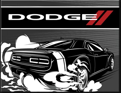 #ad #ad Dodge Challenger Metal Sign Mopar HEMI Home Garage Shop Bar Wall Decor #2836 $19.90