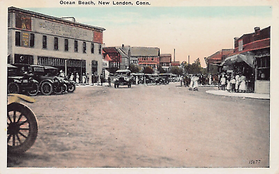 #ad View of Ocean Beach New London Connecticut Early Postcard Unused $12.00