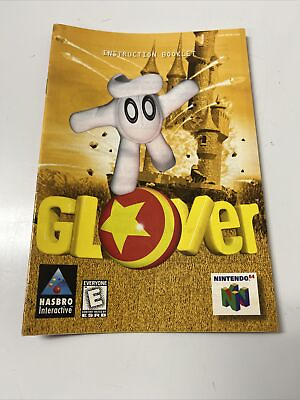 #ad Glover Nintendo 64 1998 N64 Authentic Instruction Manual Booklet Only $14.00