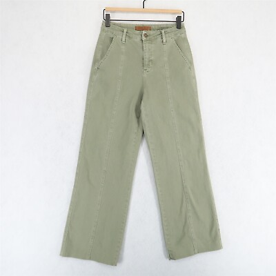 #ad Judy Blue Greenwich Front Seam Pants Womens 5 27 Washed Green Stretch Hemmed* $19.99