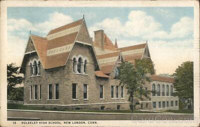 #ad New LondonCT Bulkeley High School Teich Connecticut Antique Postcard 2c stamp $9.99