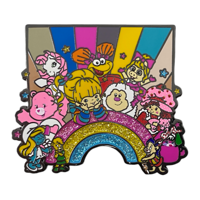 #ad 80s GIRL POWER Saturday Morning Cartoon Rainbow Brite Jumbo Fantasy Lapel Pin $19.99