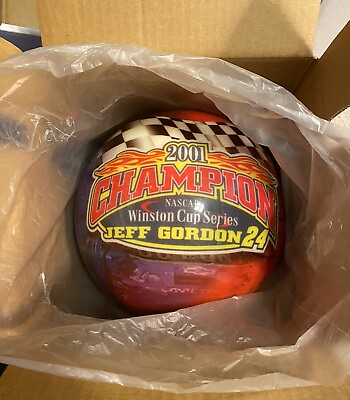 #ad Jeff Gordon 2001 Champion Bowling Ball NASCAR Bag Brunswick Viz A Ball Undrilled $80.00
