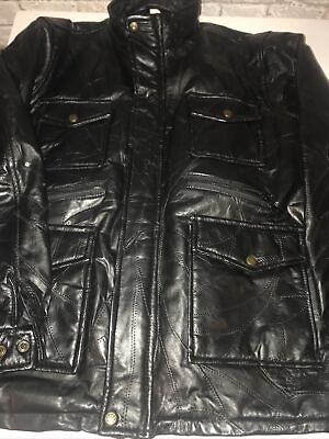 #ad Mens Vintage Leather Jacket Large Lambs Leather Very Smart GBP 18.99