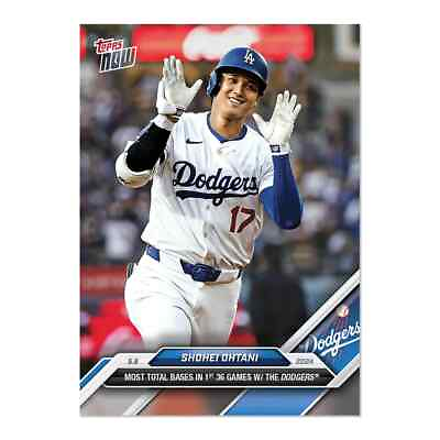 #ad 2024 MLB Topps NOW 164 SHOHEI OHTANI MOST TB IN 36 GMS LA DODGERS PRESALE $5.08