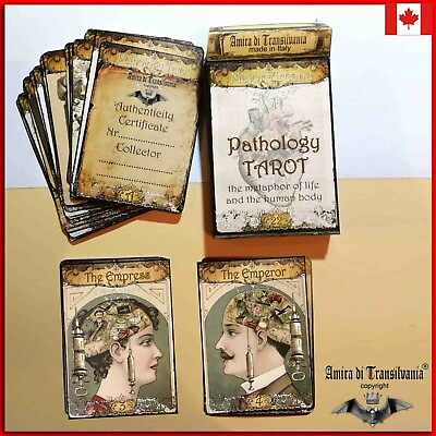 #ad pathology tarot cards card deck rare vintage major arcana oracle book guide C $218.50