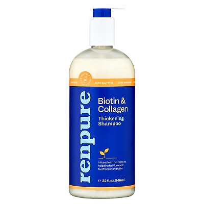 #ad Renpure Biotin and Collagen Shampoo for Hair Thickening Sulfate Free 32 oz NEW $9.25