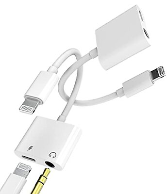 #ad 2Paquetecertificado Apple Mfiiphone Adaptador Aux Cable Lightning A 35 Mm ... $18.95