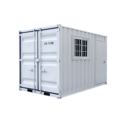 #ad 12ft Mini Shipping Containers Storage Conex Container Office w 2 DoorsWindow $5700.00