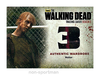 #ad WALKING DEAD CRYPTOZOIC SEASON 3 SERIES 2 COSTUME W2 WALKER $11.95