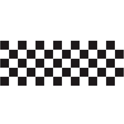 #ad Checker Racing Hood Stripe Decal Vinyl Stickers for Car SUV Van Truck Decoration $9.80