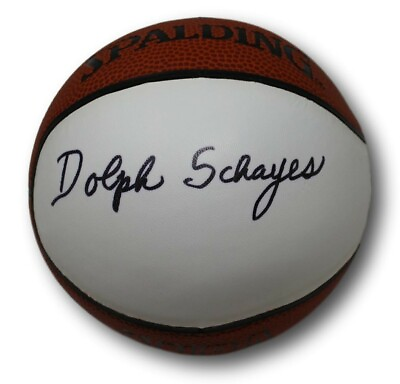 Dolph Schayes Signed Spalding Mini Basketball Autographed Syracuse Nats PSA DNA $39.95