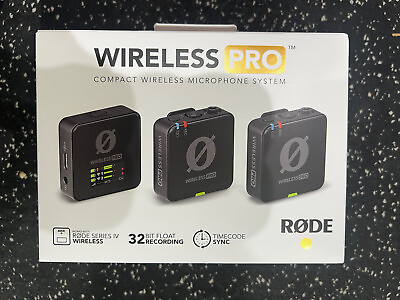 #ad Rode Wireless Pro Dual Channel Pro Compact Wireless Microphone System New $347.98