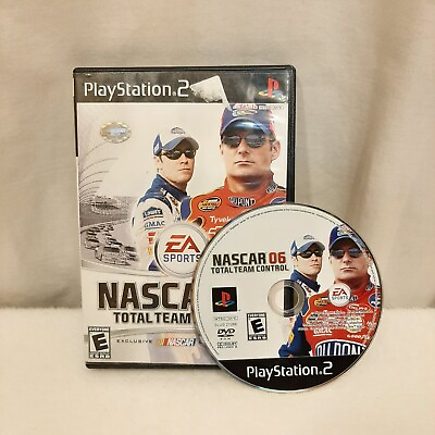 #ad NASCAR 06 Total Team Control Sony PlayStation 2 2005 PS2 NO MANUAL CLEAN READ $5.99