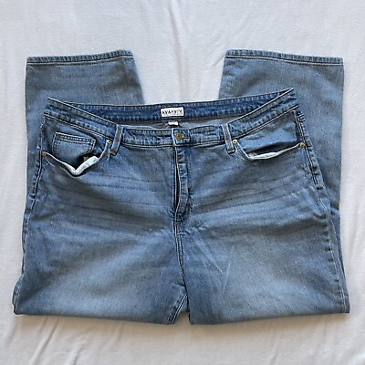 #ad Ava amp; Viv Womens Skinny Jeans Light Blue Size Plus 22W $18.95