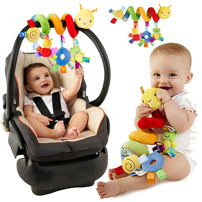 #ad Newborn Baby Bed Stroller Rattle Soft Plush Mobile Toy Kids Ring Bell Crib Doll $8.99