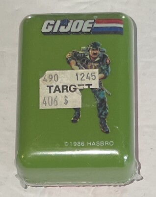 #ad Vintage G I Joe 1986 Hasbro Mini Travel Soap w Plastic Holder Case Unopened $9.99
