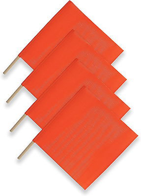 #ad Bright Orange Safety Wide Load Flag Traffic Warning Flags for Trucks 4 Pack $46.99