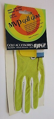 #ad New Ladies Leather Knit Ajay Fuqua Sports Right Handed MVP Golf Glove FREE S H $15.00
