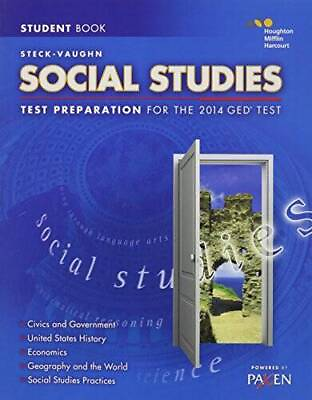 #ad Steck Vaughn GED: Test Preparation Student Edition Social Studies 2014 GOOD $11.31