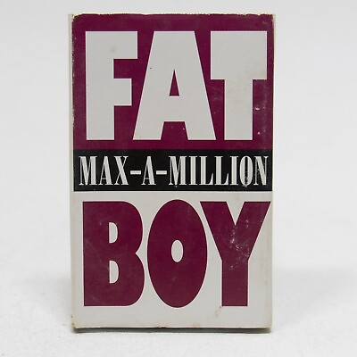 #ad MAX A MILLION Fat Boy Cassette Single Tape Rap Hip Hop 1995 Single Promo $9.95