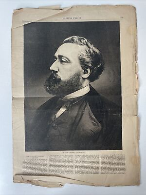 #ad Harper#x27;s Weekly July 14 1877 Original Only One Page $4.99