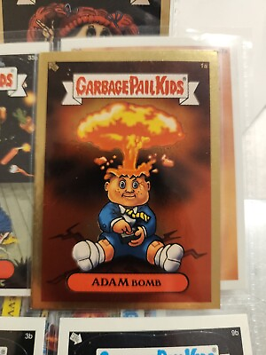 #ad 2003 GARBAGE Pail Kids ADAM Bomb 1a Garbage Pail Kids Contest Sticker Card gold $52.00