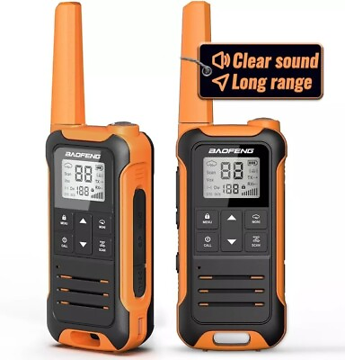 #ad Long Range Walkie Talkie 2 Set Long RangeTwo Way Radio Charge Headset Waterproof $28.79
