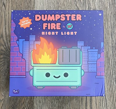#ad 100% Soft Dumpster Fire Night Light Original Green $25.00