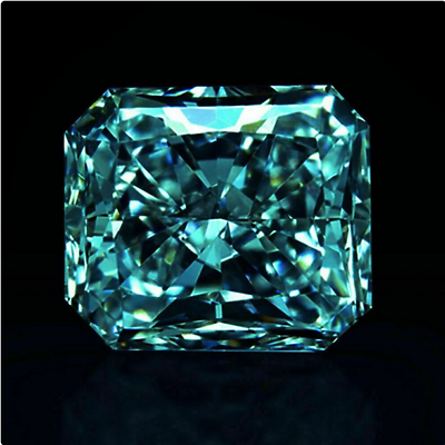 #ad Loose Moissanite Radiant Cut Vivid Blue Brilliant Cut Diamond 4 Engagement Ring $194.99