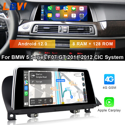 #ad Car GPS Stereo Player Dash 8G128G For BMW 5 Series F07 GT 2011 2012 CIC System $557.74