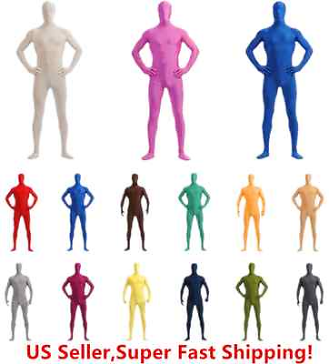 #ad DH Zentai Suit Men#x27;s Women#x27;s Spandex Halloween Full Body Costume $19.98