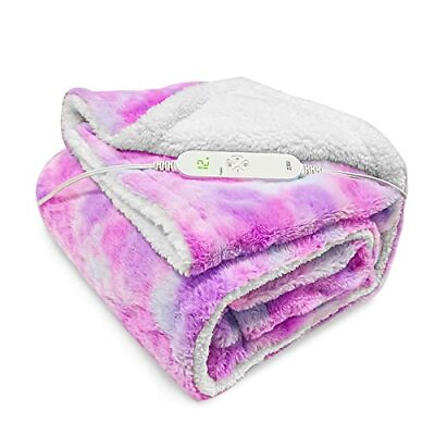 #ad Heated Blanket Electric Throw Blanket Ultra Soft Cozy Sherpa Heating Blanket... $71.25
