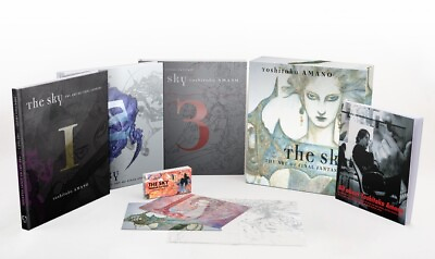 #ad The Sky: The Art of Final Fantasy Boxed Set Second Edition Amano Yoshitaka $204.99