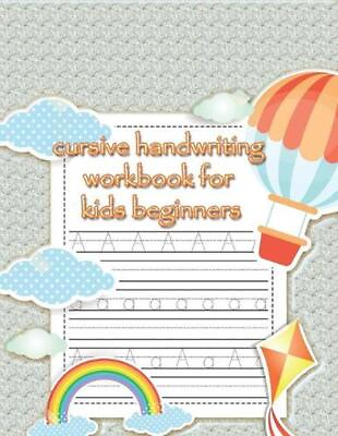 #ad cursive handwriting workbook for kids beginners: tracing letters and coloring an $12.40