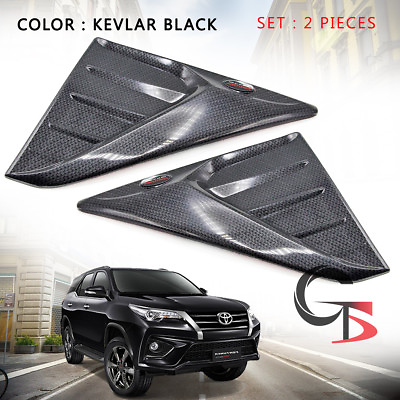 #ad Side Vent Cover Simulator Trim Carbon For Trim For Toyota Fortuner Suv 2015 2018 $57.17