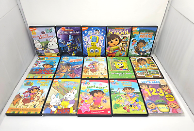 #ad #ad Lot of 15 Nickelodeon Nick Jr. DVDs Dora the Explorer Max amp; Ruby Spongebob Diego $50.00